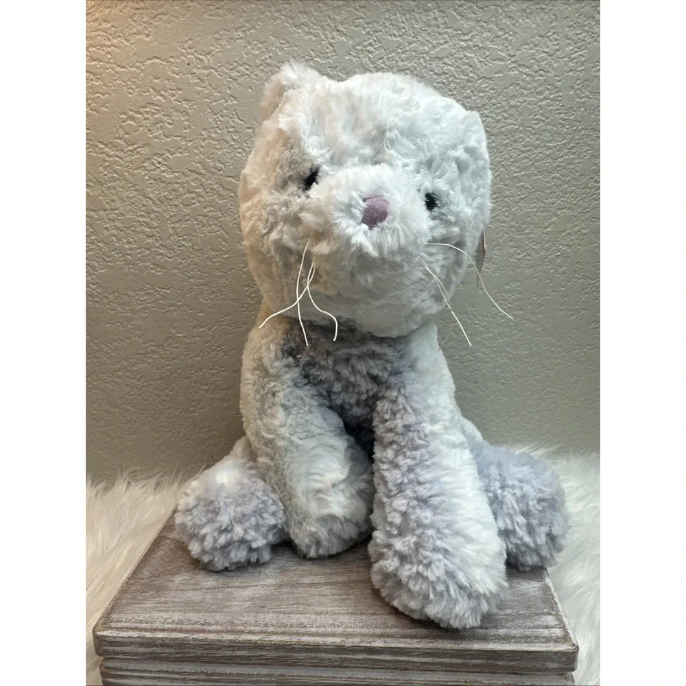 $32 🌙 Gund Light‎ Blue Cozy Cat Plush Chat Cozys Kitten Kitty 11